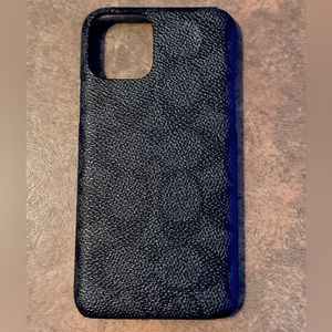 NWOT Coach Black/Grey Signature Canvas iPhone 11 Pro/Pro Max Low Profile Case